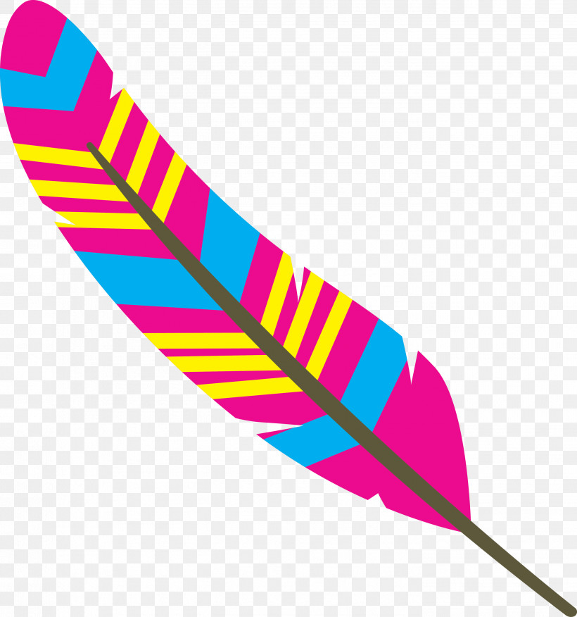 Feather, PNG, 2806x3000px, Cartoon Feather, Feather, Line, Meter, Purple Download Free