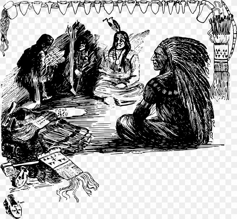 Native Americans In The United States Clip Art, PNG, 2400x2216px, United States, Americans, Art, Black And White, Cartoon Download Free