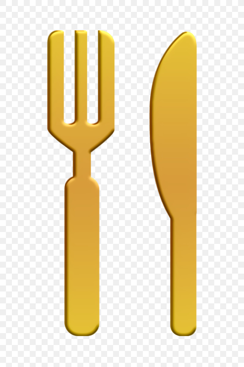 Tools And Utensils Icon Iconographicons Icon Knife And Fork Silhouette Variants Icon, PNG, 604x1234px, Tools And Utensils Icon, Fork Icon, Iconographicons Icon, Meter, Yellow Download Free