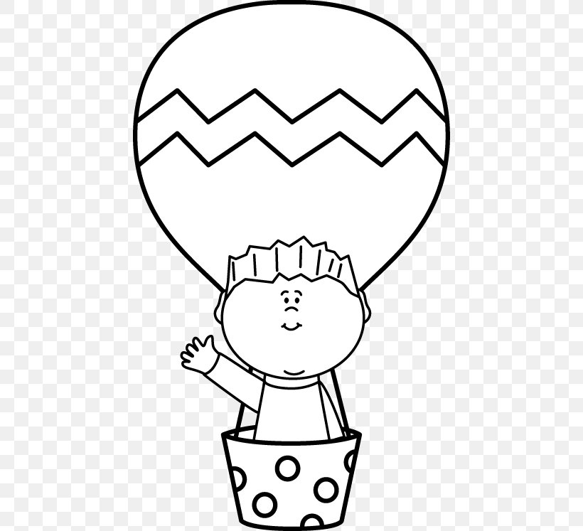 Hot Air Balloon Clip Art Black And White Image, PNG, 446x747px, Watercolor, Cartoon, Flower, Frame, Heart Download Free