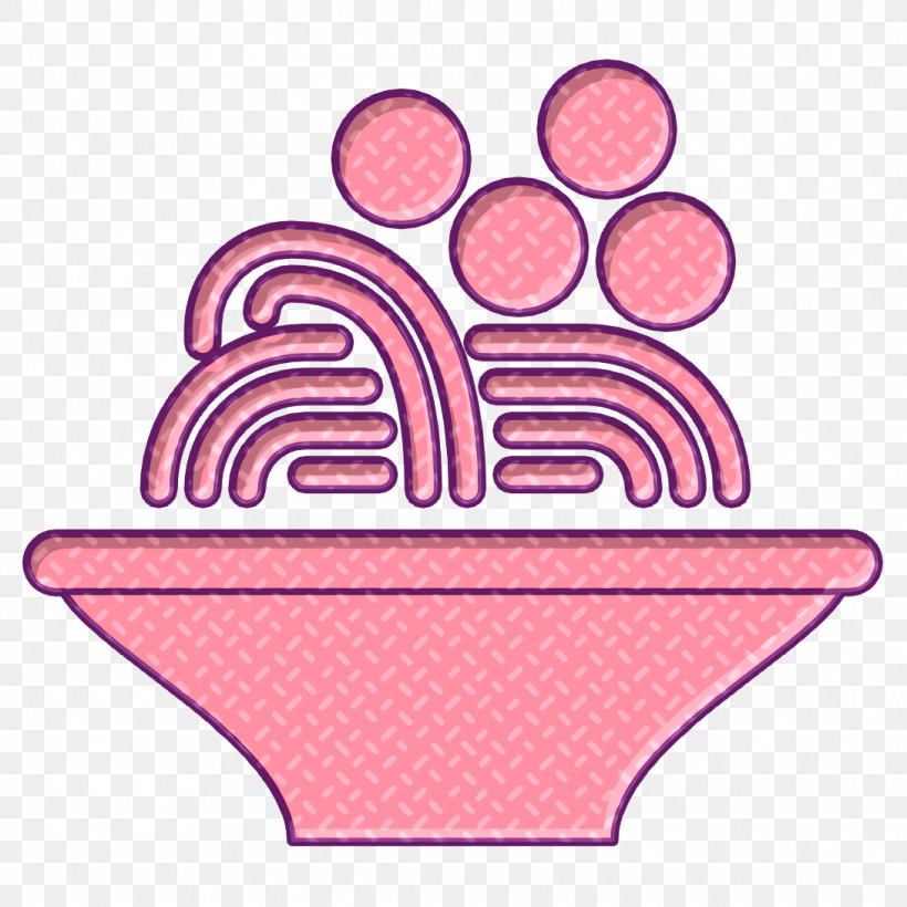 Pasta Icon Gastronomy Set Icon, PNG, 1090x1090px, Pasta Icon, Gastronomy Set Icon, Line, Pink Download Free