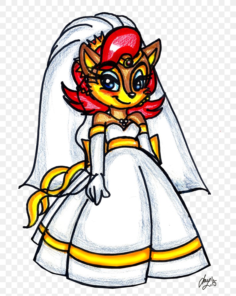 Princess Sally Acorn Wedding Dress Bride, PNG, 744x1028px, Princess Sally Acorn, Art, Artwork, Beak, Bird Download Free