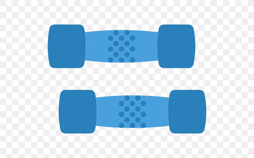 Dumbbell Physical Fitness Olympic Weightlifting Weight Training Icon, PNG, 512x512px, Dumbbell, Aqua, Blue, Bodybuilding, Electric Blue Download Free