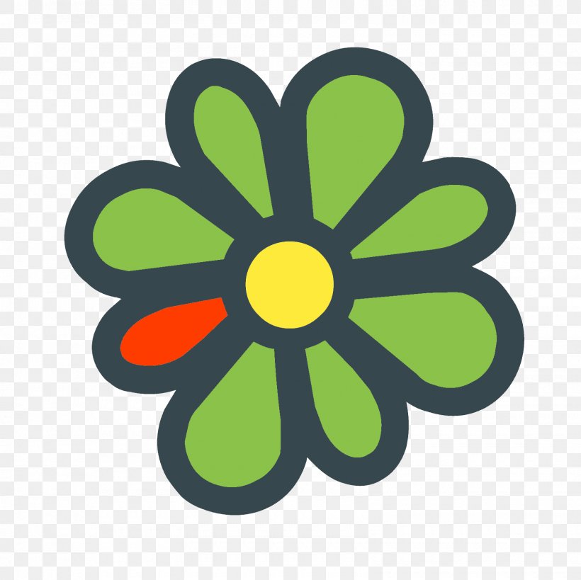 ICQ Instant Messaging Social Media Icons8, PNG, 1600x1600px, Icq, Flora, Flower, Flowering Plant, Green Download Free