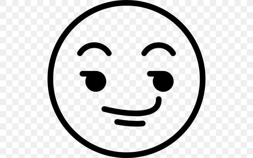 Smiley Emoticon Emoji, PNG, 512x512px, Smiley, Black And White, Emoji, Emoticon, Face Download Free