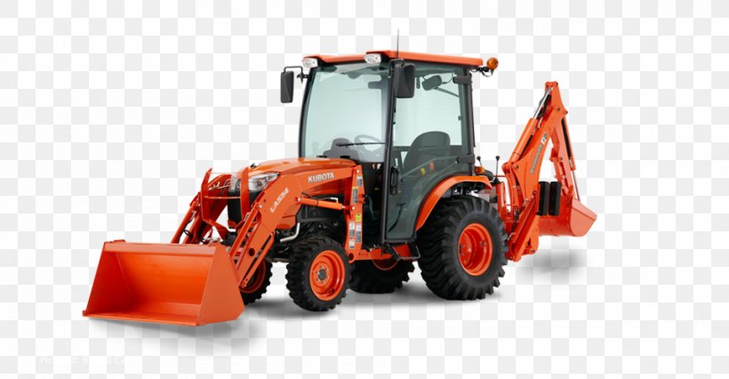 Tractor Kubota Corporation Heavy Machinery Rollover Protection Structure Farm, PNG, 960x499px, Tractor, Agricultural Machinery, Agriculture, Bulldozer, Construction Equipment Download Free