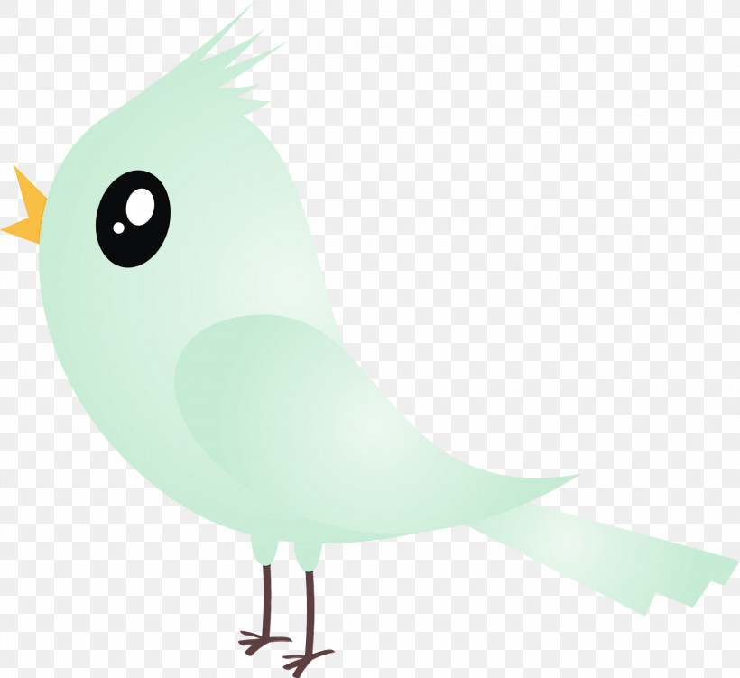 Feather, PNG, 3000x2750px, Cartoon Bird, Beak, Bird, Cartoon, Cute Bird Download Free