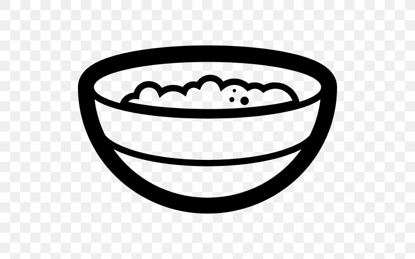 Porridge Breakfast Cereal Bowl Clip Art, PNG, 512x512px, Porridge, Black And White, Bowl, Breakfast, Breakfast Cereal Download Free