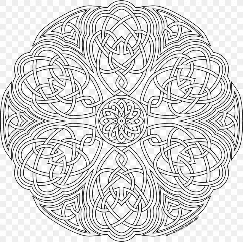 Coloring Book Drawing Line Art, PNG, 1600x1600px, Coloring Book, Area, Art, Black And White, Celtic Knot Download Free