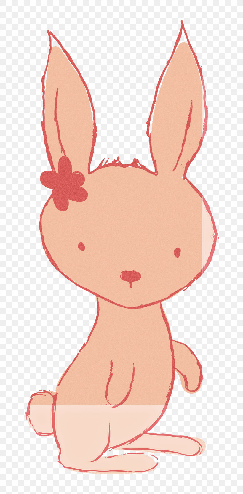 Easter Bunny, PNG, 1229x2500px, Cartoon Bunny, Bunny, Cartoon, Character, Easter Bunny Download Free
