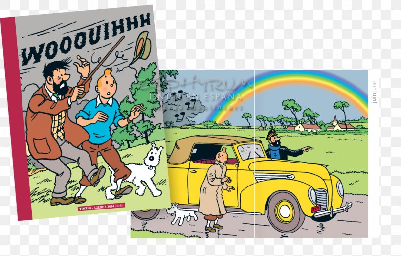 Cartoon Comics The Adventures Of Tintin, PNG, 1360x869px, Art, Adventures  Of Tintin, Advertising, Automotive Design, Car