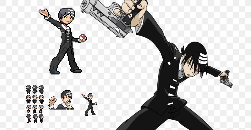 Death The Kid Soul Eater Evans Maka Albarn Sprite, PNG, 702x426px, Death The Kid, Art, Bones, Cartoon, Death Download Free