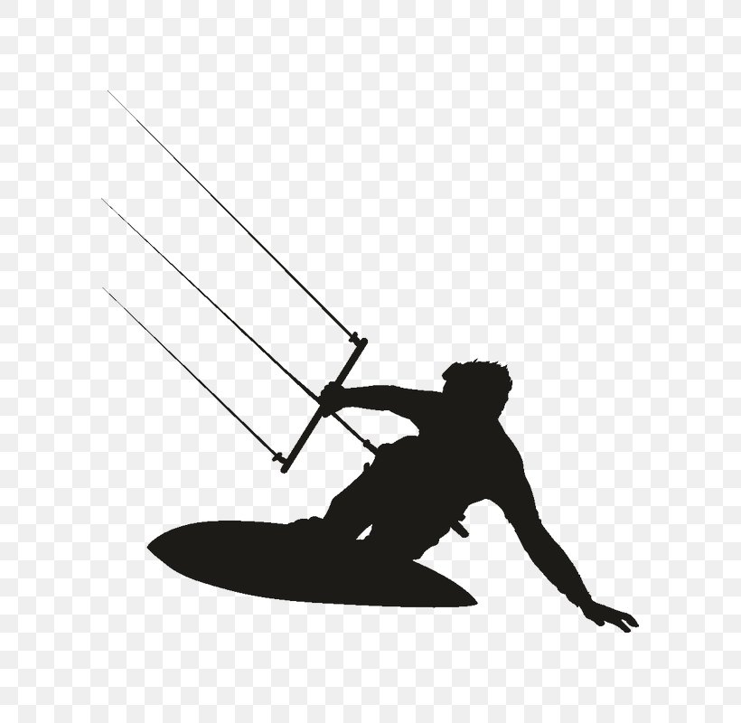 Kitesurfing Surfboard Campsite, PNG, 800x800px, Kitesurfing, Black, Black And White, Campsite, Decal Download Free