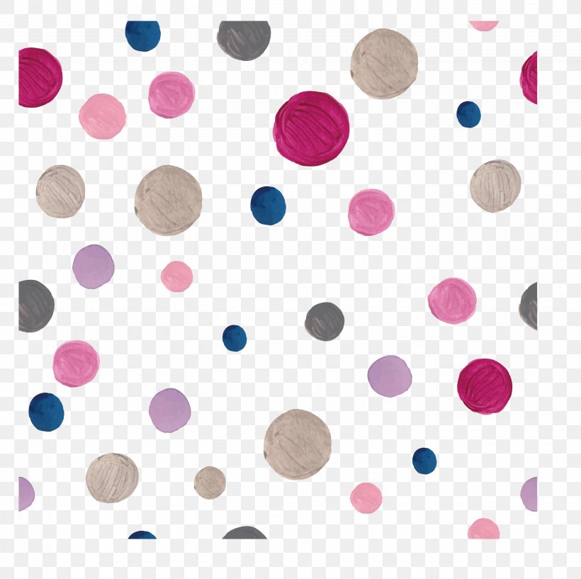 Polka Dot Watercolor Painting Pattern, PNG, 2860x2852px, Watercolor, Cartoon, Flower, Frame, Heart Download Free