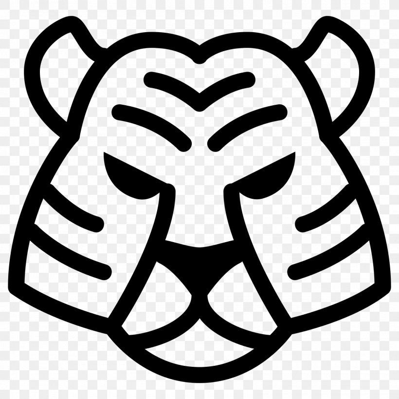 Tiger Symbol, PNG, 1600x1600px, Tiger, Black And White, Emoticon, Goat, Headgear Download Free