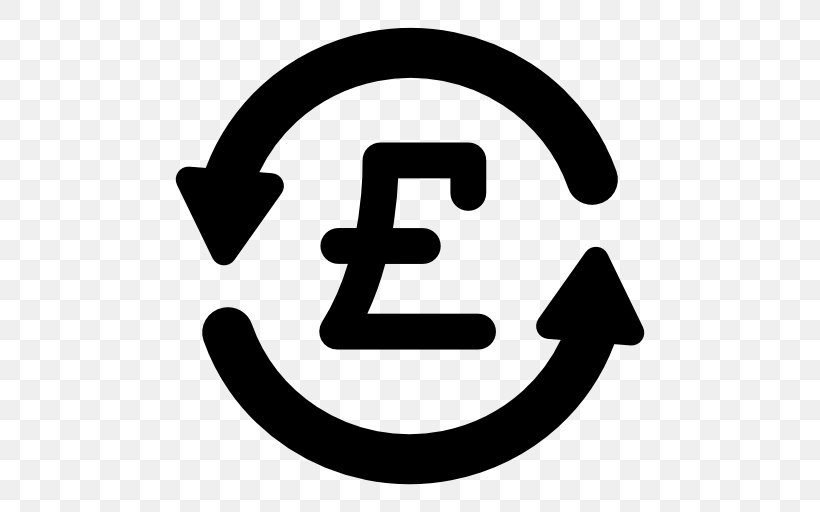 Currency Symbol Pound Sign Euro Sign, PNG, 512x512px, Currency Symbol, Area, Black And White, Brand, Computer Download Free
