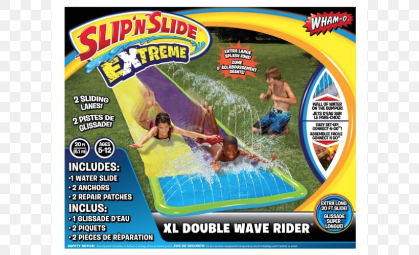 Toy Slip 'N Slide Wham-O Water Slide Playground Slide, PNG, 750x500px, Toy, Birthday, Child, Ebay, Game Download Free