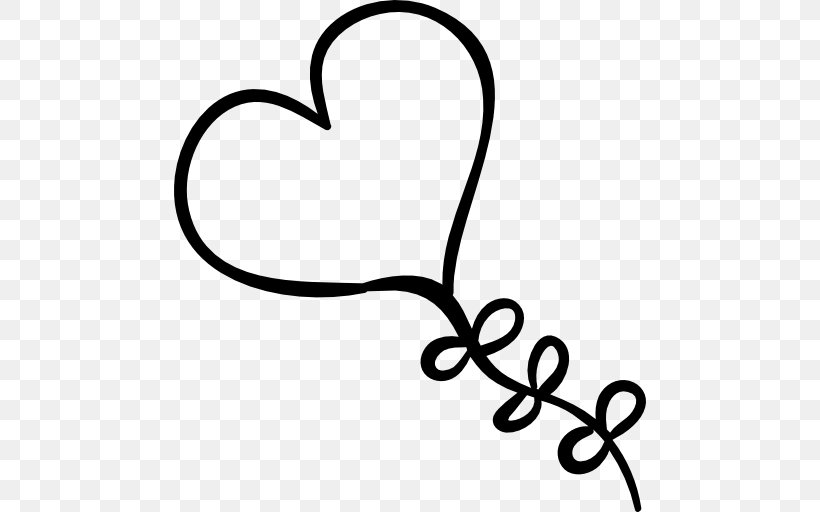 Heart Balloon Drawing Clip Art, PNG, 512x512px, Heart, Area, Artwork, Balloon, Black Download Free