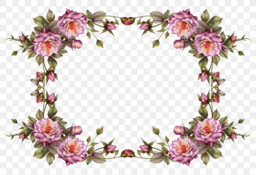 Borders And Frames Picture Frames Flower Clip Art, PNG, 1024x701px, Borders And Frames, Blossom, Color, Cut Flowers, Floral Design Download Free