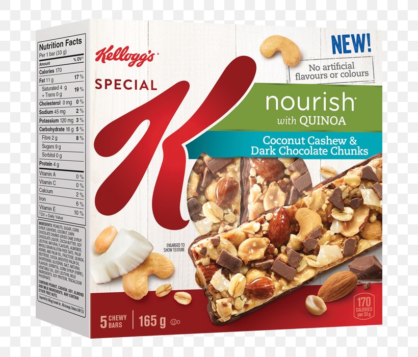 Breakfast Cereal Special K Kellogg's Protein Flapjack, PNG, 700x700px, Breakfast Cereal, Almond, Almond Butter, Chocolate, Convenience Food Download Free