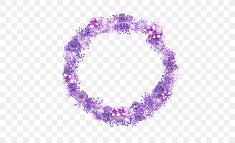 Flower Purple Lilac Wreath Clip Art, PNG, 500x500px, Flower, Amethyst, Body Jewelry, Color, Floral Design Download Free