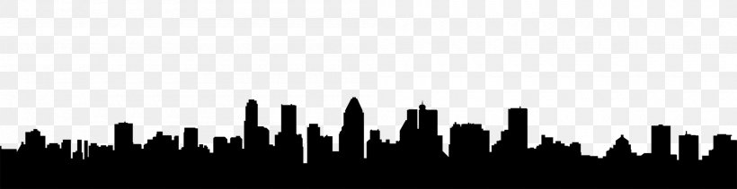 Skyline Cityscape Clip Art, PNG, 2000x516px, Skyline, Black, Black And ...