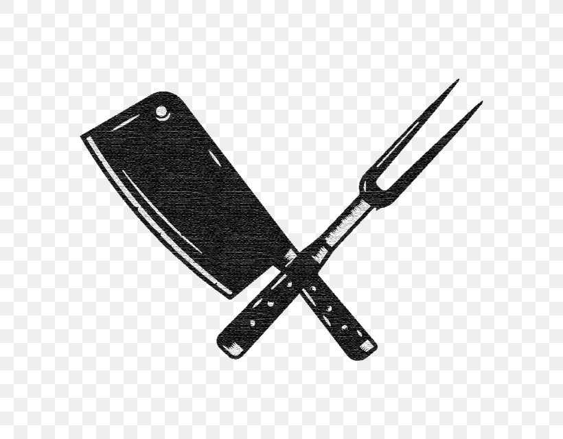 Butcher Knife Tool Fork, PNG, 640x640px, Butcher Knife, Black, Butcher, Chef, Cleaver Download Free