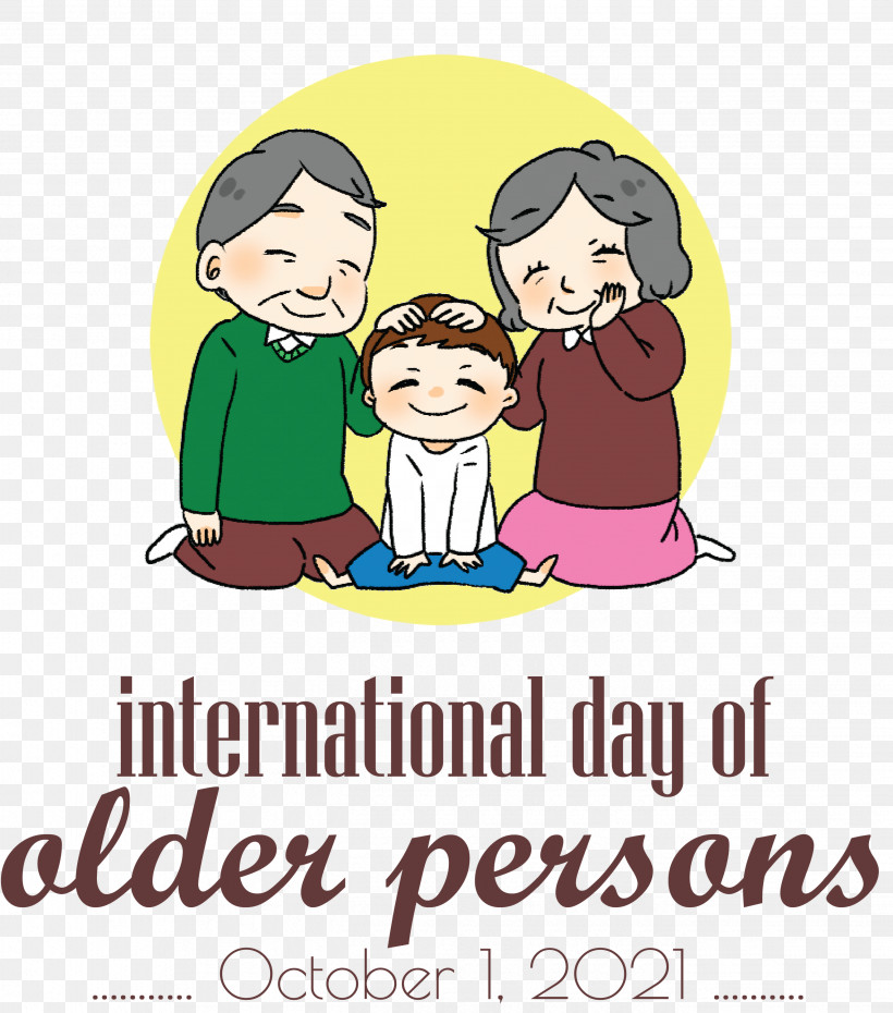 International Day For Older Persons Older Person Grandparents, PNG, 2645x3000px, International Day For Older Persons, Ageing, Behavior, Cartoon, Conversation Download Free