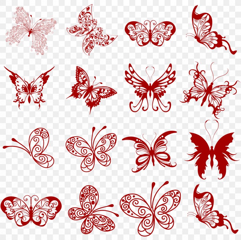 Papercutting Butterfly Clip Art, PNG, 2362x2362px, Papercutting, Black And White, Butterfly, Chinese New Year, Chinese Paper Cutting Download Free