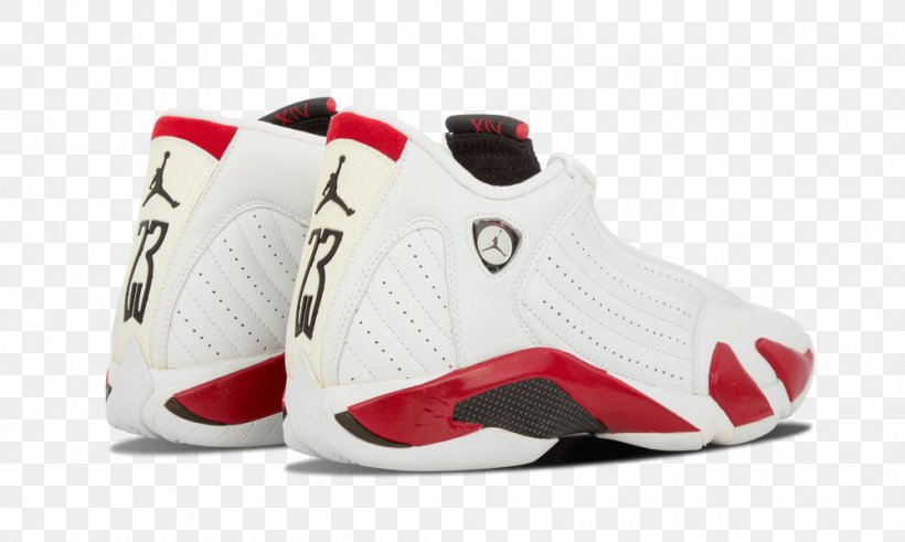 Air Jordan 14 Retro 'Candy Cane' 2012 Sports Shoes Nike, PNG, 1000x600px, Air Jordan, Athletic Shoe, Basketball Shoe, Black, Brand Download Free