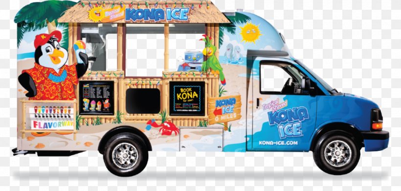 Kona Ice Kona-Ice Of Fresno Truck Snow Cone Shave Ice, PNG, 1000x476px, Kona Ice, Brand, Car, Food, Food Truck Download Free