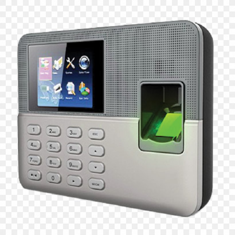 Zkteco Biometrics Access Control Fingerprint Computer, PNG, 1024x1024px, Zkteco, Acceso, Access Control, Biometrics, Clock Download Free
