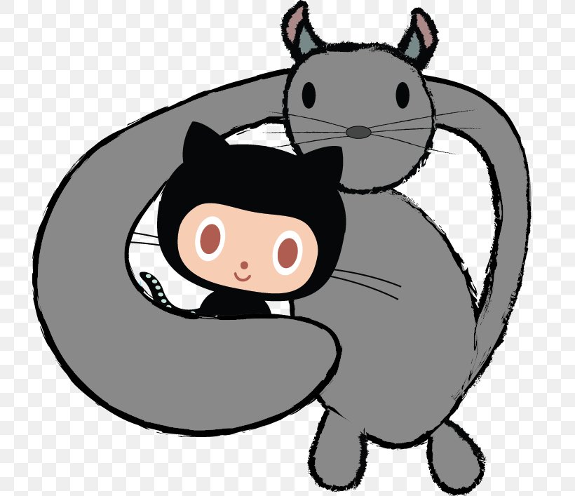 Cat GitHub Computer Software Version Control, PNG, 727x707px, Cat, Black, Carnivoran, Cartoon, Cat Like Mammal Download Free
