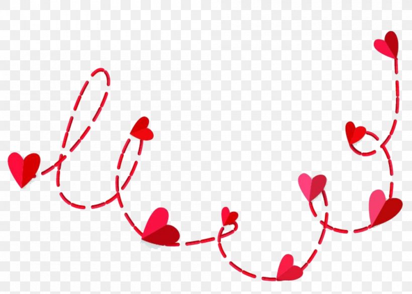 Red Heart-shaped Dashed Line, PNG, 1000x714px, Watercolor, Cartoon, Flower, Frame, Heart Download Free