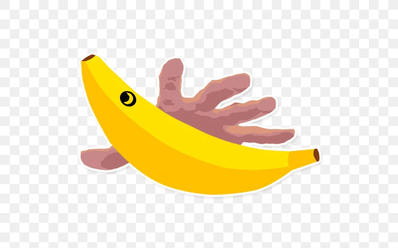 Banana Family Banana Yellow Finger Hand, PNG, 512x512px, Banana Family, Banana, Finger, Fruit, Gesture Download Free
