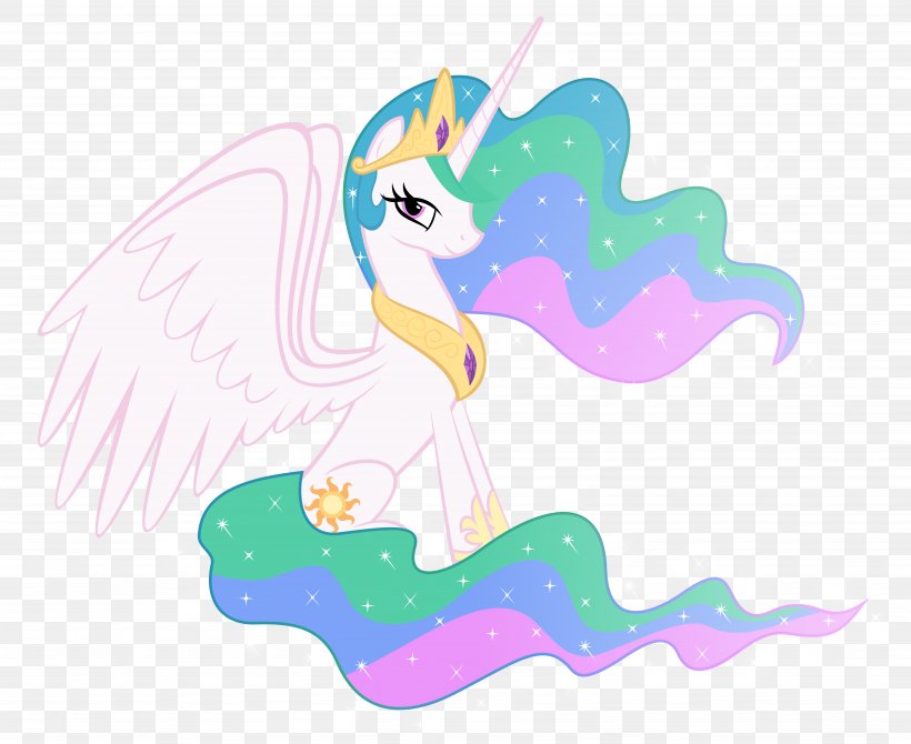 Pony Princess Celestia Rarity Princess Luna Twilight Sparkle, PNG, 6757x5523px, Pony, Applejack, Art, Drawing, Fairy Download Free