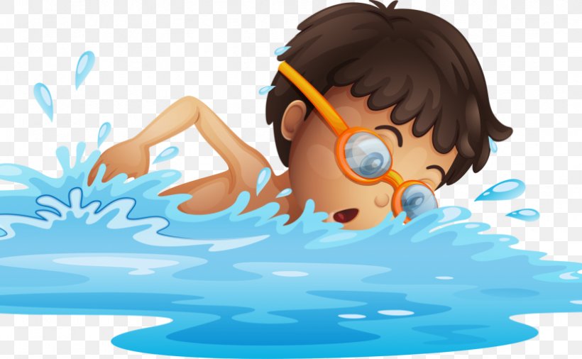 Swimming Clip Art, PNG, 825x510px, Swimming, Can Stock Photo, Cartoon, Ear, Happiness Download Free