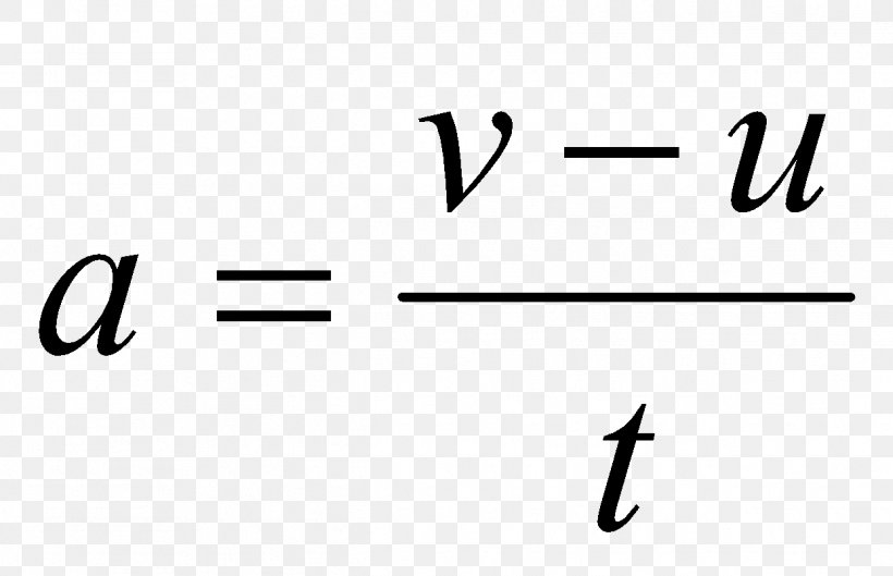 Acceleration Formula Equation Science Velocity, PNG, 1244x803px, Acceleration, Area, Black, Black And White, Brand Download Free