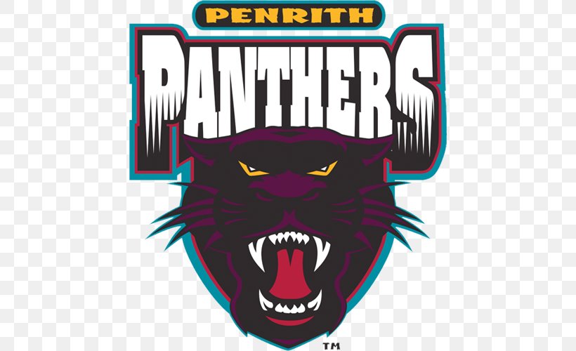 Penrith Panthers National Rugby League Logo Emblem, PNG, 500x500px, Penrith Panthers, Black Panther, Brand, Emblem, Facial Hair Download Free