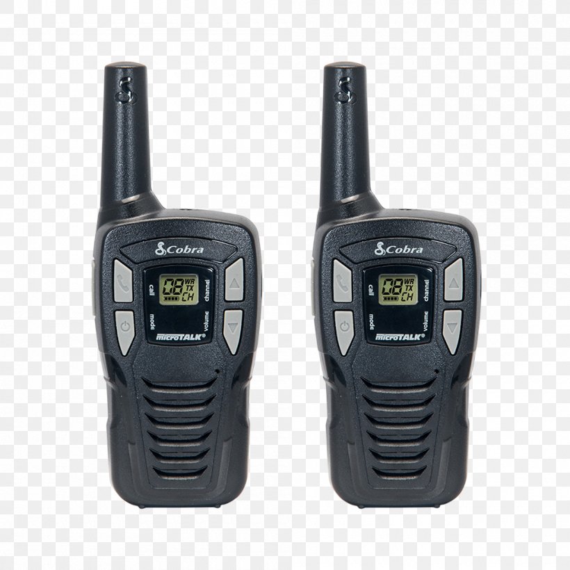 Two-way Radio Walkie-talkie Radio Receiver PMR446, PNG, 1000x1000px, Twoway Radio, Communication Device, Electronic Device, Family Radio Service, General Mobile Radio Service Download Free