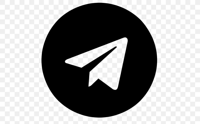Telegram Logo, PNG, 512x512px, Telegram, Android, Black And White, Brand, Initial Coin Offering Download Free