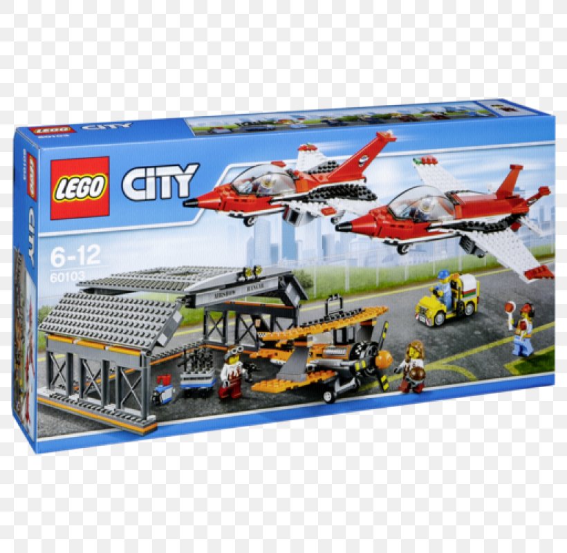 Airplane LEGO 60103 City Airport Air Show Toy, PNG, 800x800px, Airplane, Air Show, Aircraft, Airport, Construction Set Download Free