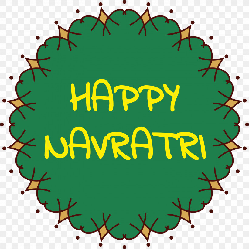 Happy Navratri, PNG, 3000x3000px, Leaf, Biology, Green, Line, Mathematics Download Free