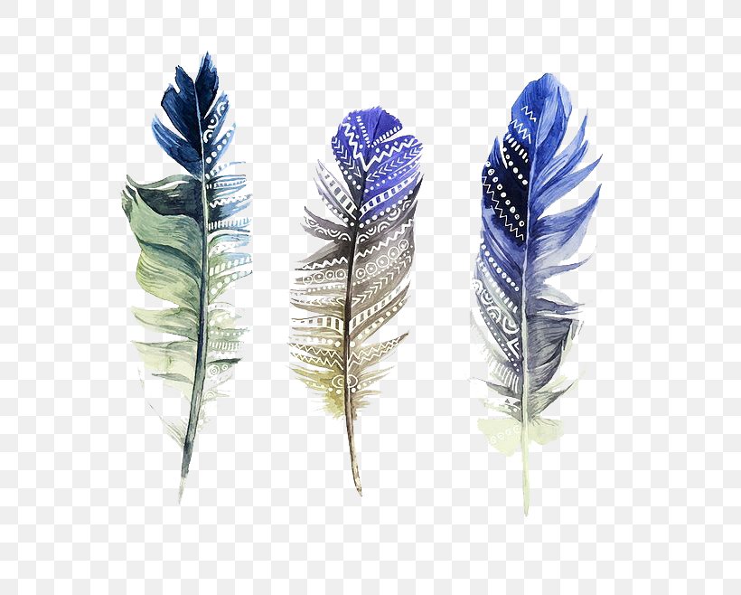 Feather Watercolor Painting Illustration, PNG, 658x658px, Watercolor Painting, Art, Drawing, Feather, Illustrator Download Free