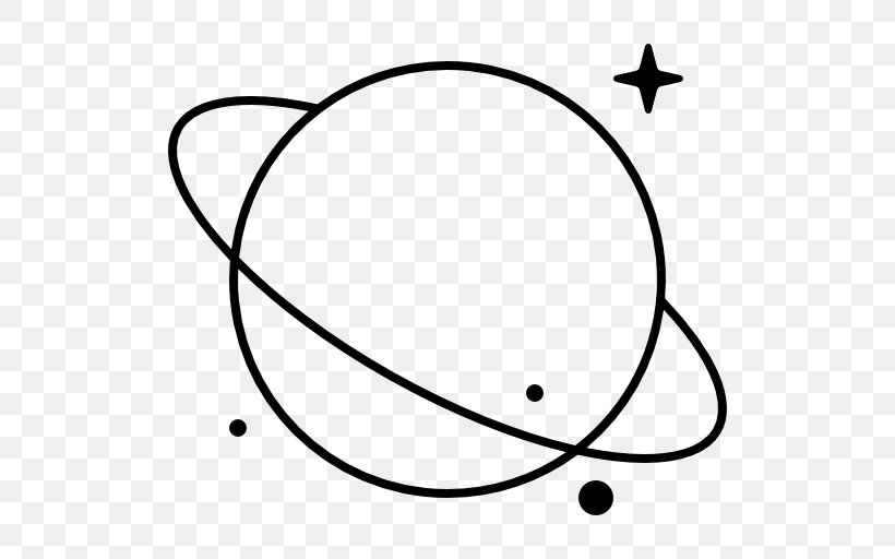 Saturn Drawing Planet, PNG, 512x512px, Saturn, Area, Black, Black And White, Coloring Book Download Free