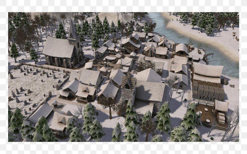 Banished Video Game City-building Game Stronghold Strategy Game, PNG, 768x512px, Banished, Citybuilding Game, Game, Gogcom, Home Download Free