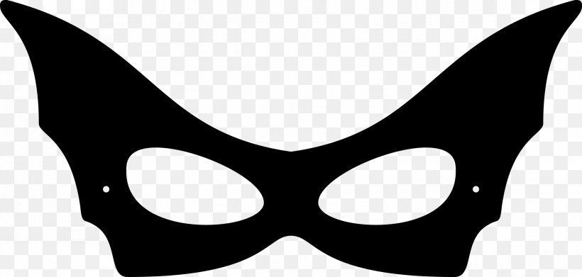 Batwoman Catwoman Batgirl Batman Mask, PNG, 2433x1161px, Batwoman, Batgirl, Batman, Black And White, Blindfold Download Free