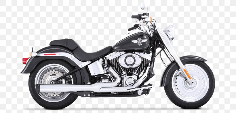 Harley-Davidson FLSTF Fat Boy Softail Motorcycle Harley-Davidson CVO, PNG, 711x392px, 2017, Harleydavidson, Automotive Design, Automotive Exhaust, Automotive Exterior Download Free