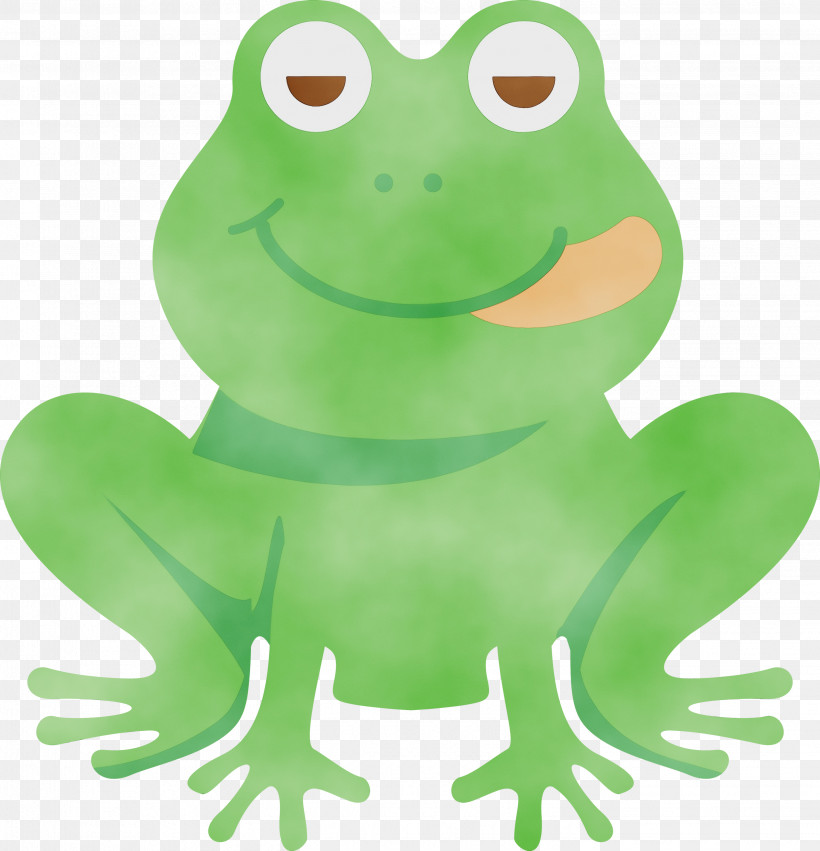 True Frog Frogs Cartoon Tree Frog Green, PNG, 2889x3000px, Frog, Animal Figurine, Cartoon, Frogs, Green Download Free