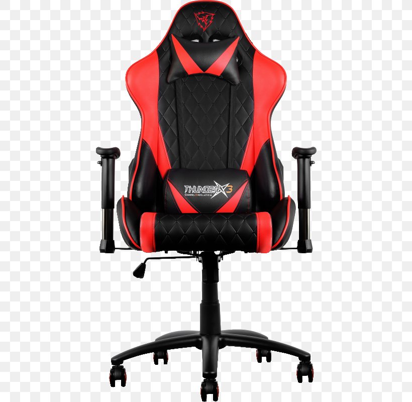 Chair Red ThunderX3 Gamer Black, PNG, 440x800px, Chair, Black, Blue, Car Seat Cover, Furniture Download Free